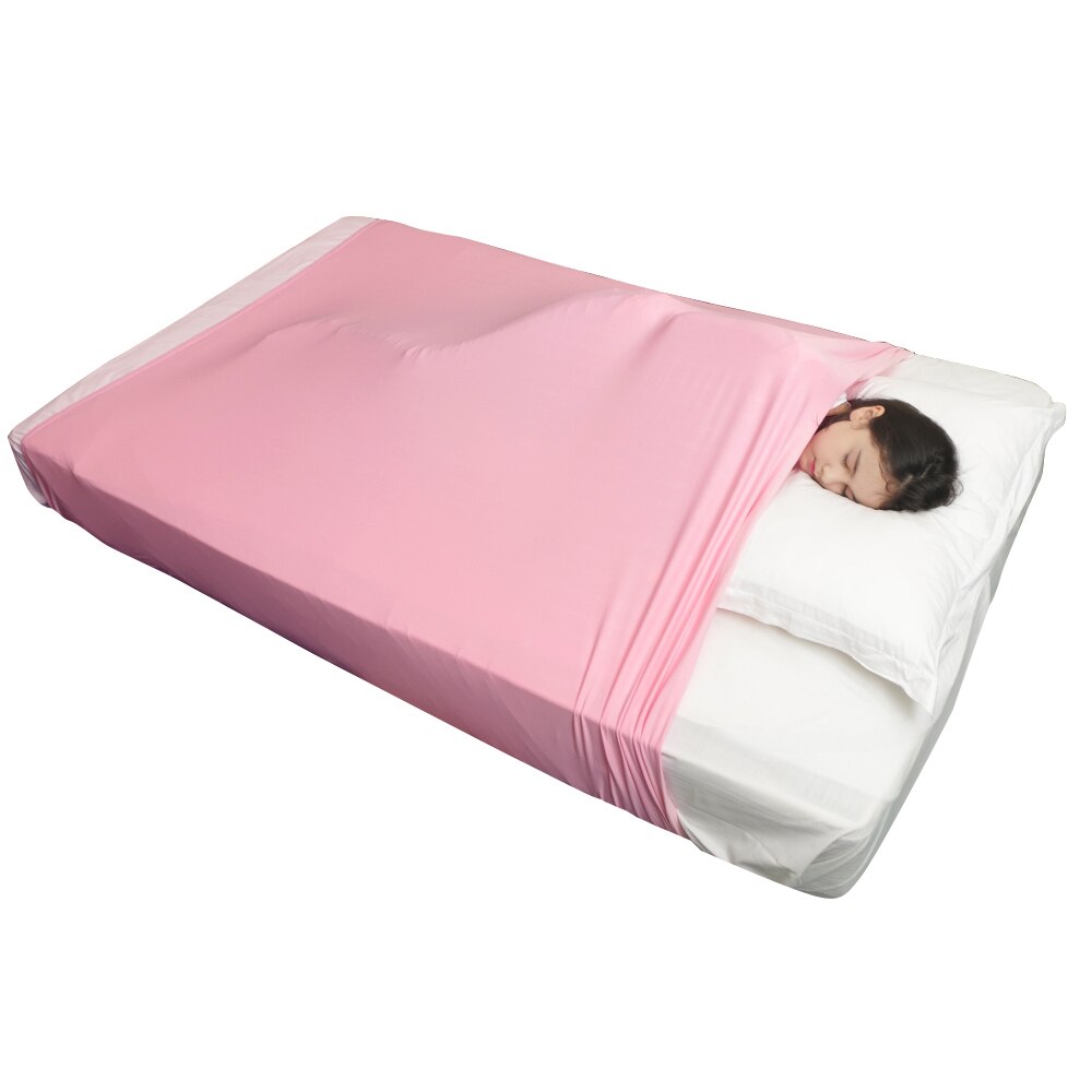 Sovemuffe sanseark til børn kompression alternativ til vægtede tæpper, hjælper med at øge roen og komforten, åndbar: Lyserød
