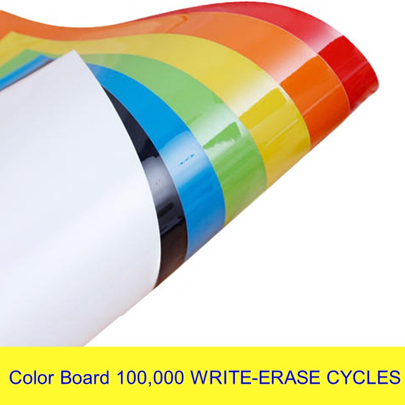 Tablero de color con imán de sujeción, pizarra blanca, adhesivo de hierro suave para pared, tablero de dibujo Flexible borrable para pared, decoración del hogar, aprendizaje de chico