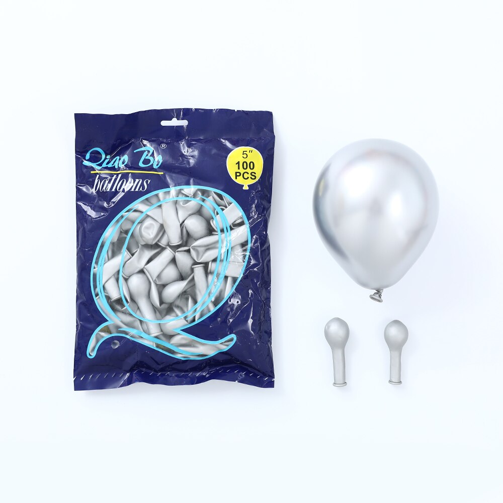 50 Stuks 5/10 Inch Metalen Latex Ballonnen Pearl Chrome Metallic Helium Globos Opblaasbare Lucht Ballen Bruiloft Verjaardag Party Decoraties