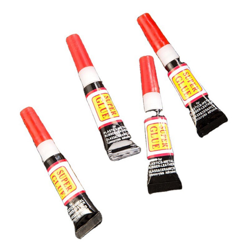 10pcs Liquid Super Glue Instant Strong Bond Leather Wood Rubber Metal Glass Cyanoacrylate Adhesive Stationery Store Nail Gel