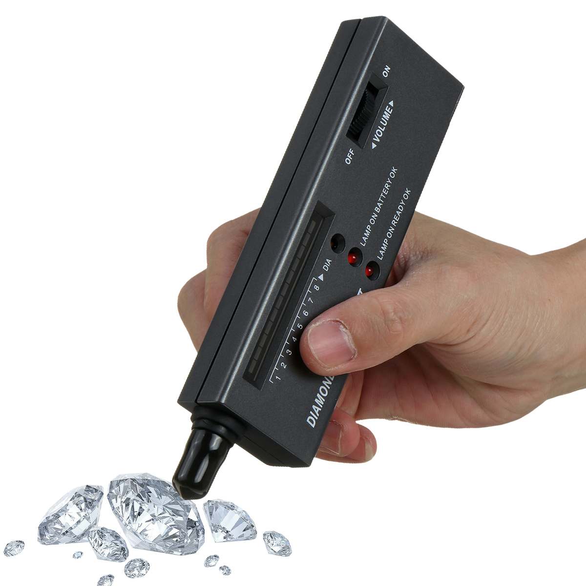 Høj nøjagtighed diamant tester ædelsten ædelsten vælger smykke watcher værktøj led diamant indikator test pen værktøjer