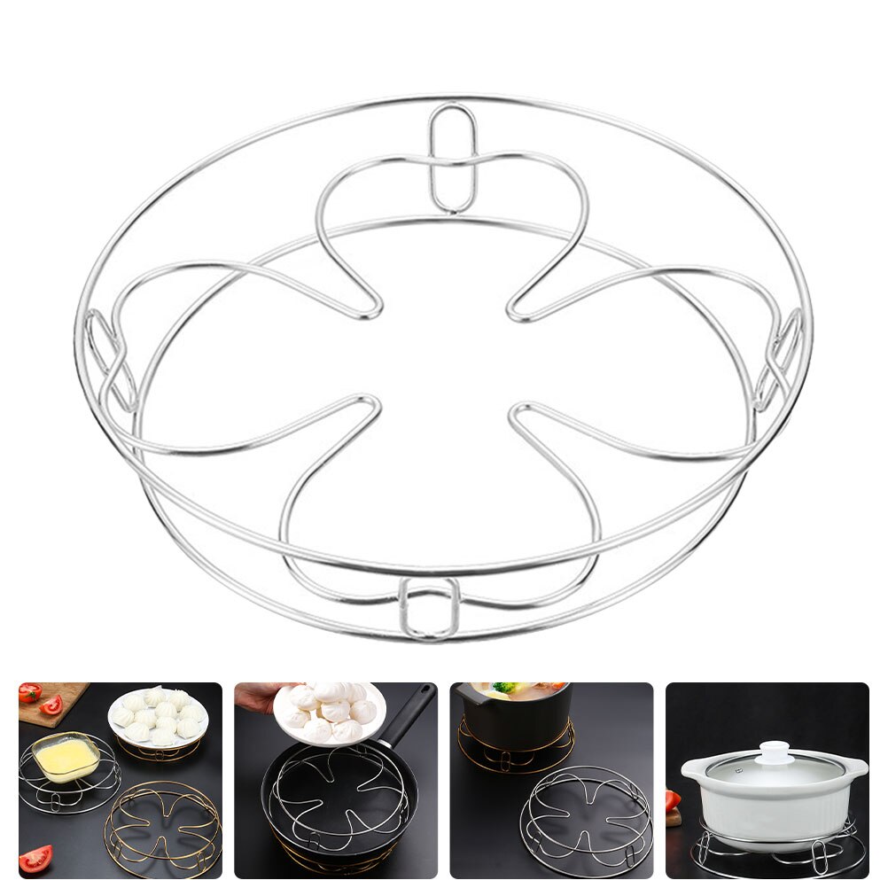 Stainless Steel Steam Rack Pan Cooking Stand Cookware Heavy Duty Steam Rack