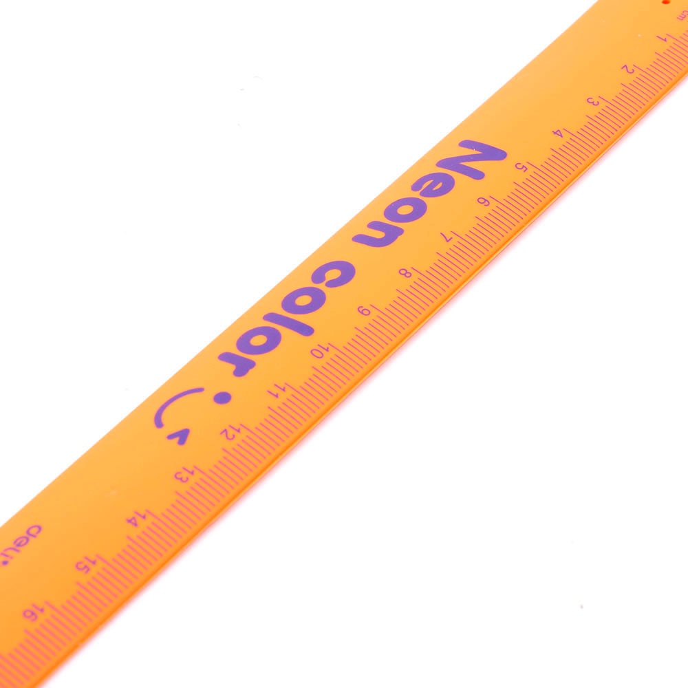 1PC Portable Silicone Slap Bracelet Ruler Wristband School Straight Ruler Random Color