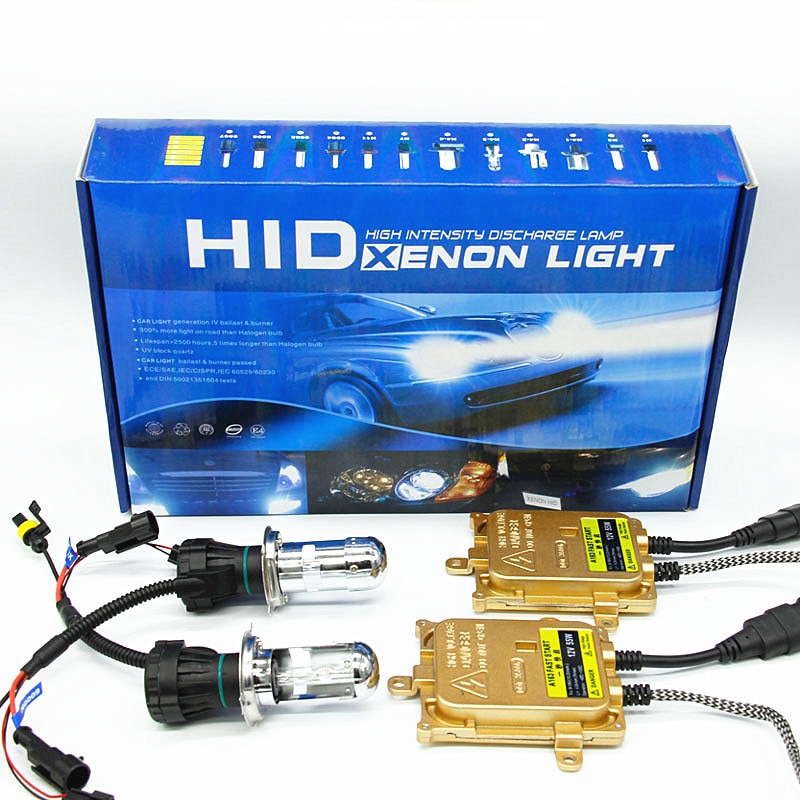 Snelle heldere h4 bi xenon Hi lo beam h4 HID koplamp kit 12 v 55 w 6000 k 8000 k 4300 k