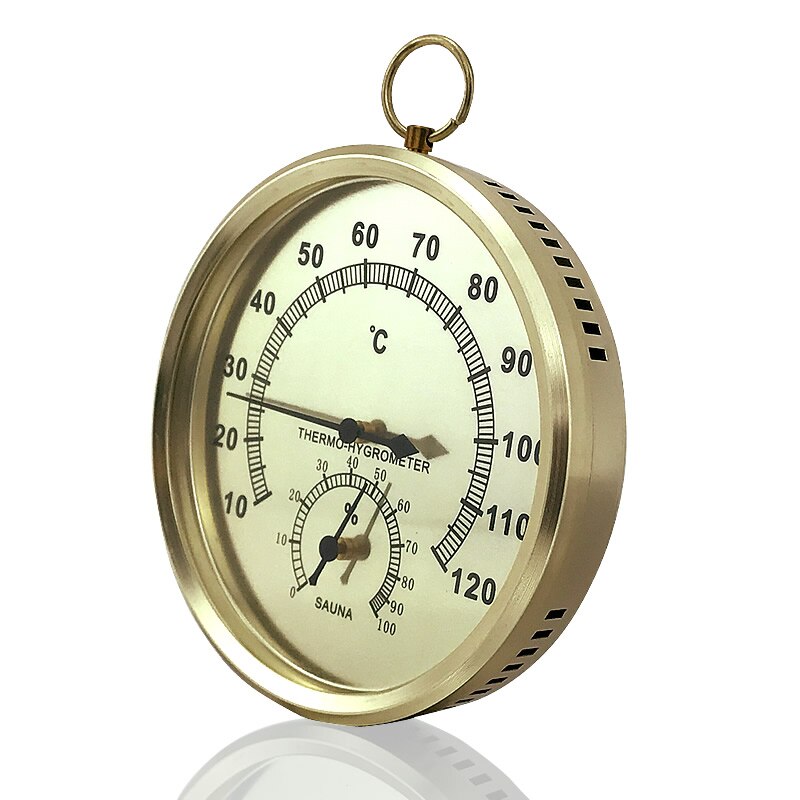 Thermomètre et hygromètre à cadran métallique pour Sauna, mesure de la température et de l&#39;humidité, accessoire d&#39;intérieur