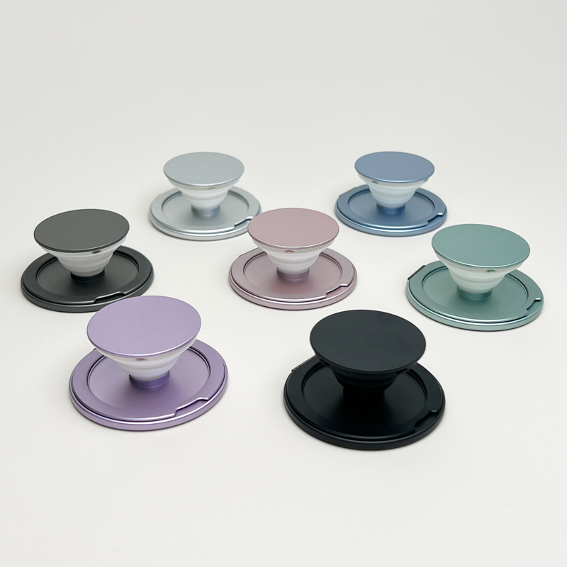 Magsafe Ultra-Thin Foldable Phone Grip Magnetic Phone Holder for iPhone & Android 360 Rotation Wireless Charger Compatible