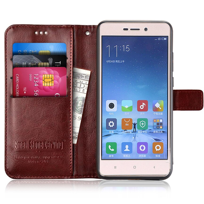 Funda abatible para Xiaomi Redmi 3 Pro funda Redmi 3 S 3 S Pro funda de silicona suave funda de cuero para Redmi 3 s/para Xiaomi Redmi 3 Pro