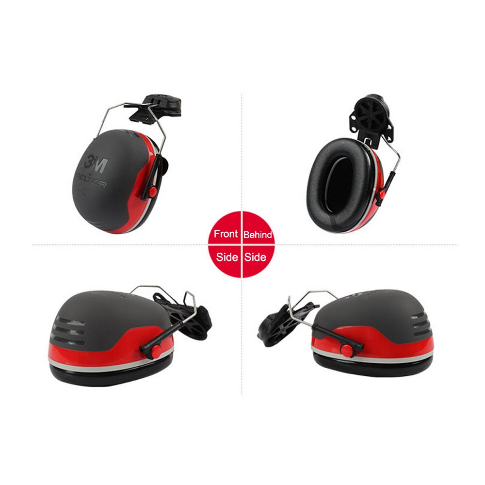 3M X3P3-orejeras montadas, gorra con protección de oídos, casco duro, orejeras montadas, aislamiento acústico, herramienta de protección contra el ruido
