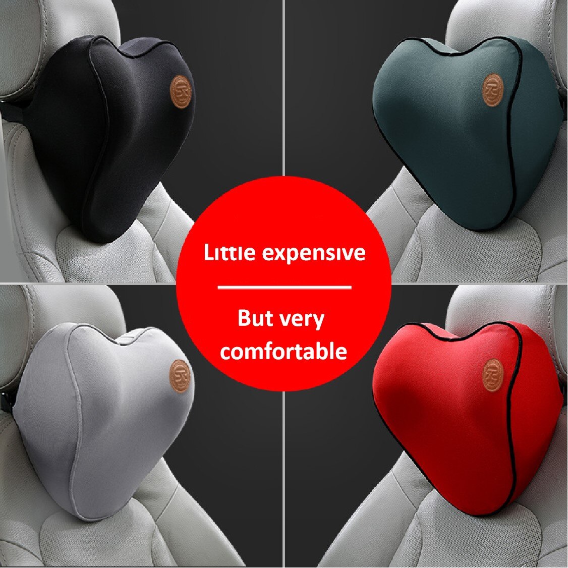 Car Neck Pillows Heart-shaped Memory Foam Soft and Slow Rebound Head Pillow To Relieve Head Pain Automotive General