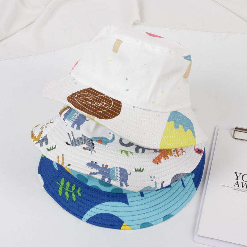 Chapeau de printemps et d&#39;été en coton doux pour bébé, chapeau de Panama, mignon, Animal, éléphant, bébé garçon, fille, seau, chapeau de soleil pour enfants