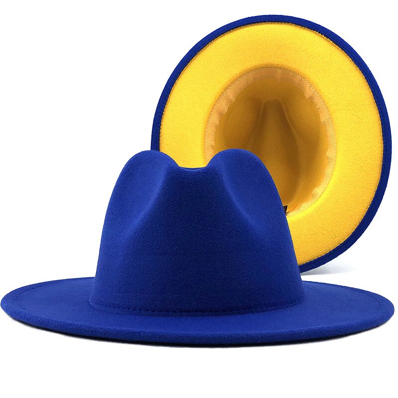 Sombreros de fondo rojo para hombre y mujer, gorra de Jazz, sombrero de vaquero, gorra de Color de doble cara, ,: 77