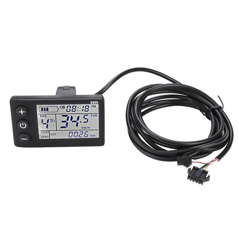 Contrôleur de vélo électrique 24V/36V/48V 250W/350W contrôleur sans brosse avec panneau d'affichage LCD pour scooter électrique e-bike vélo