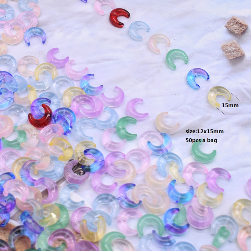 50 stuks 8mm mix kleur ster olifant vis maan bloem kraal tsjechische glas losse kralen voor sieraden maken DIY accessoires handgemaakt: green