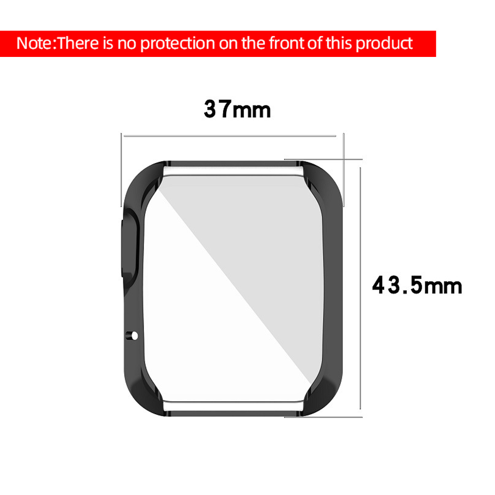 360 ° pełna ochrona poszycie TPU zderzak Screen Protector Case dla Xiaomi Redmi Mi zegarek Lite światło inteligentne akcesoria, nie szkło