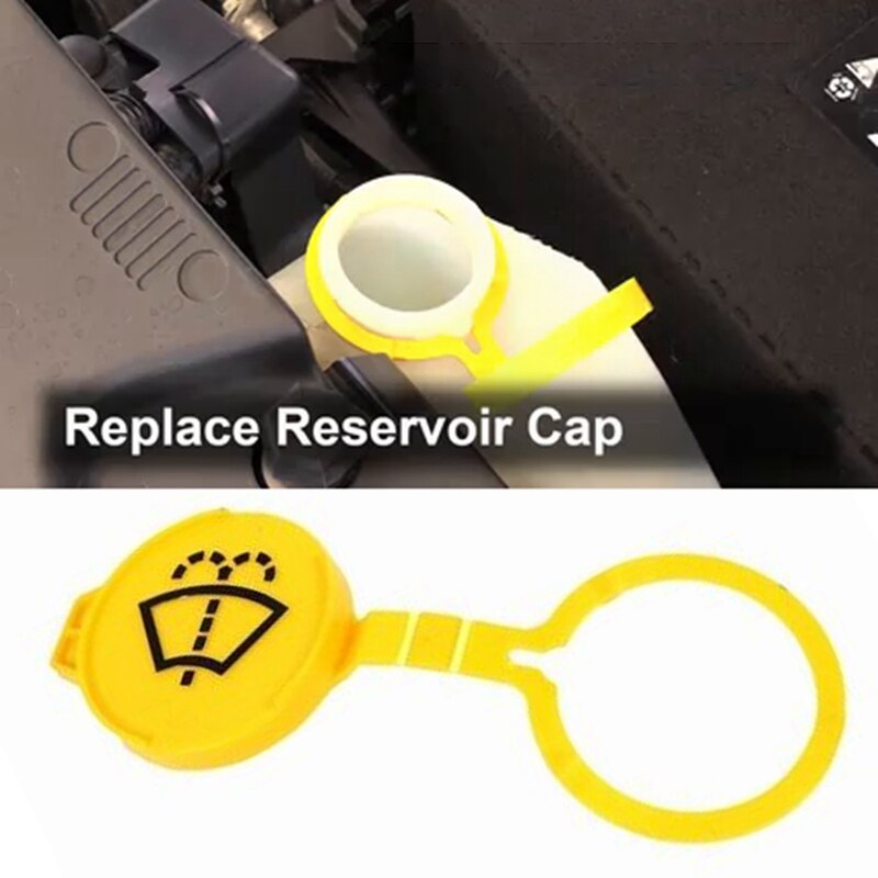 for Jeep Cherokee Windshield Washer Fluid Reservoir Cap Cover 68225063AA: Default Title