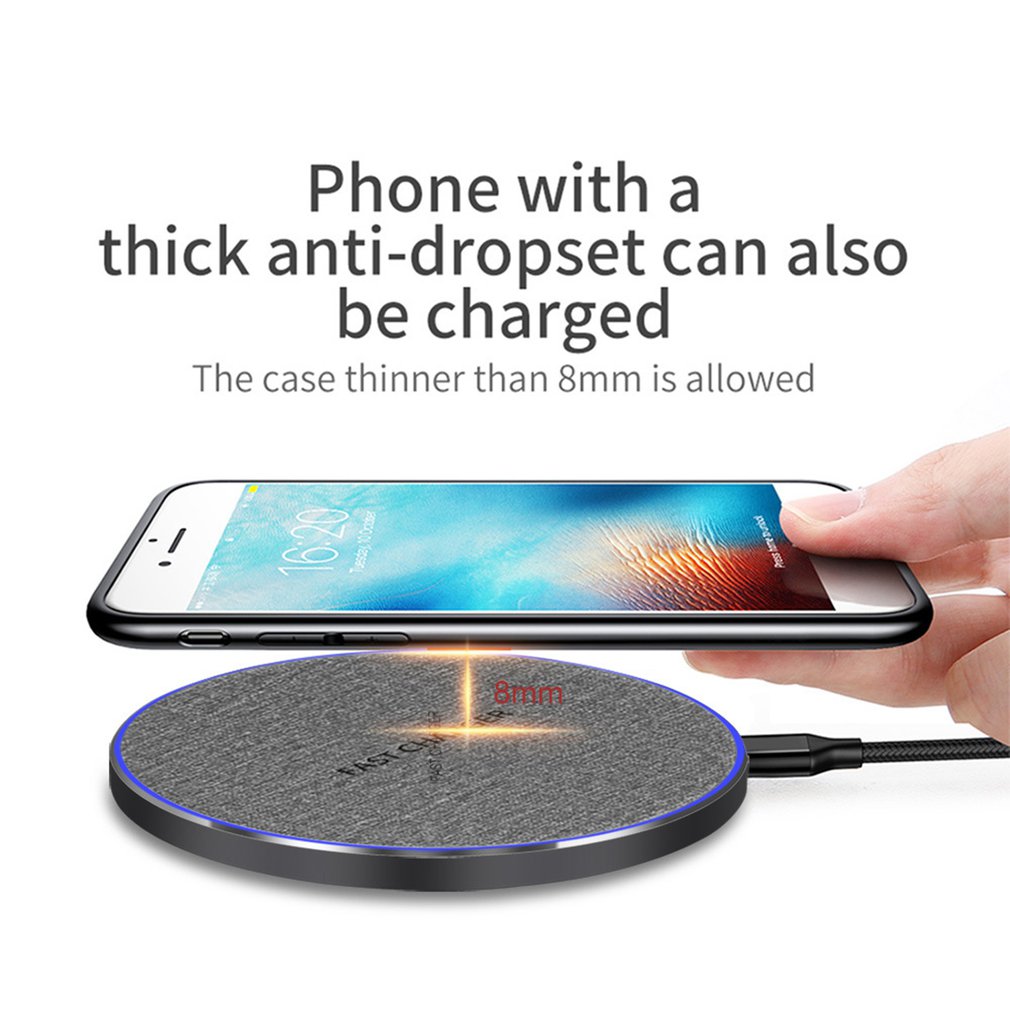 15W Quick Qi Wireless Charger For iphone 11 Xs Max/XR/X/8 Huawei Mate30 Pro/ Samsung S9 S10 S20 Fast Wireless Charger Pad