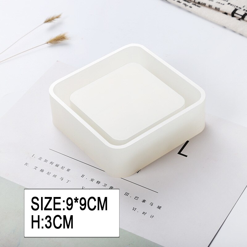 Transparent Silicone Round square ashtray mould DIY Epoxy Jewelry Mold resin molds for jewelry making