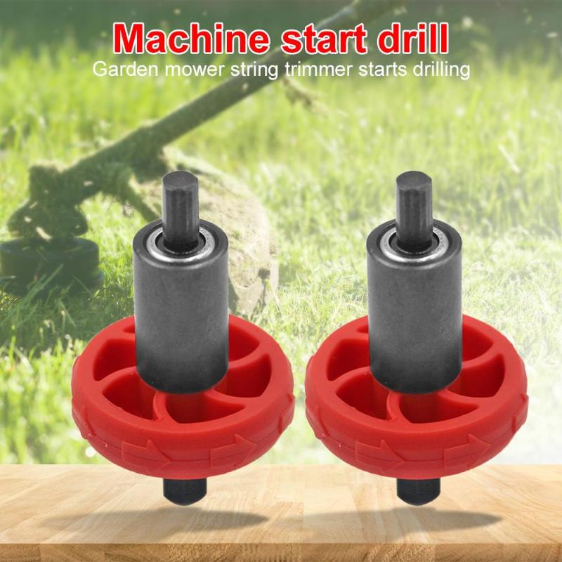Electric Engine Start Drill Bit Adapter Lawn Mower Starter Plug Button Part