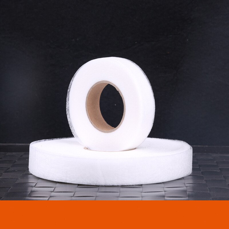White Double Sided Sewing Accessory Adhesive Tape Cloth Apparel Fusible Interlining Fabric