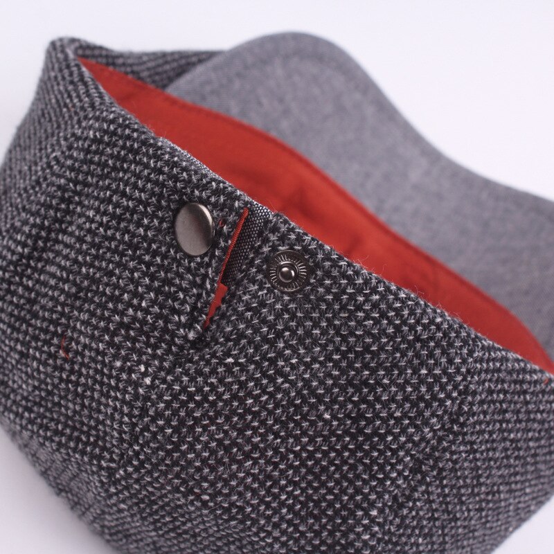 Berets Hat Men Flat Ivy Cap Middle-aged Berets Cap Duckbill Hat Painter Herringbone Cap British Peaked Newsboy Cap