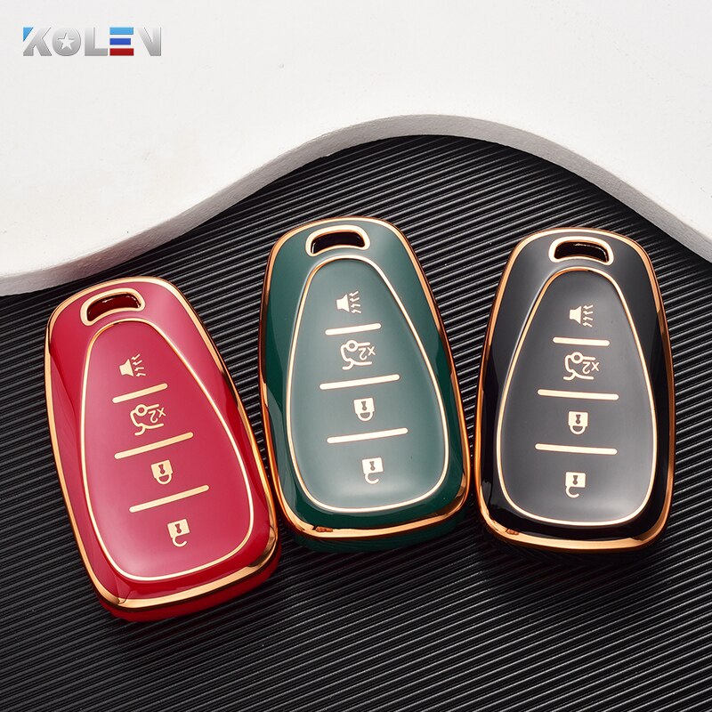Tpu Auto Remote Key Case Cover Shell Voor Chevrolet Chevy Camaro Cruze Malibu Sonic Volt Tracker Spark Bolt Trax keyless