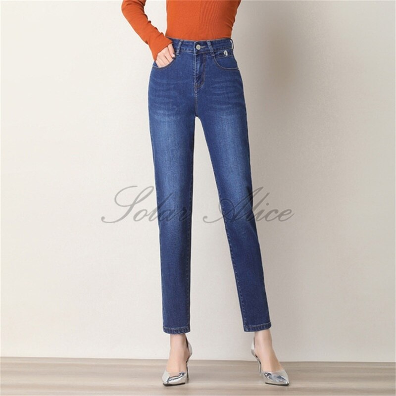 Vrouwen Fall Harlan Jeans Enkellange Slim Wortel Broek