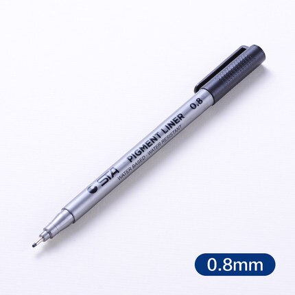 Manga Liner Pigma Micron alcool encre dessin pinceau stylo marqueur 0.05 0.1 0.2 0.3 0.4 0.5 6 pointe noir Fineliner croquis stylos