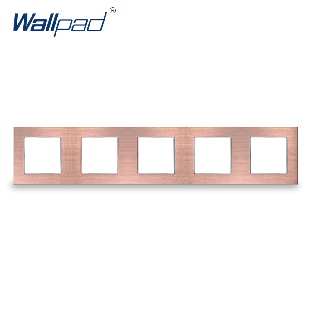 Wallpad Luxury Aluminum Alloy Panel Frame Brown Hotel Panel Vertical and Horizon Frame 1 2 3 4 5 Frames Panel Only
