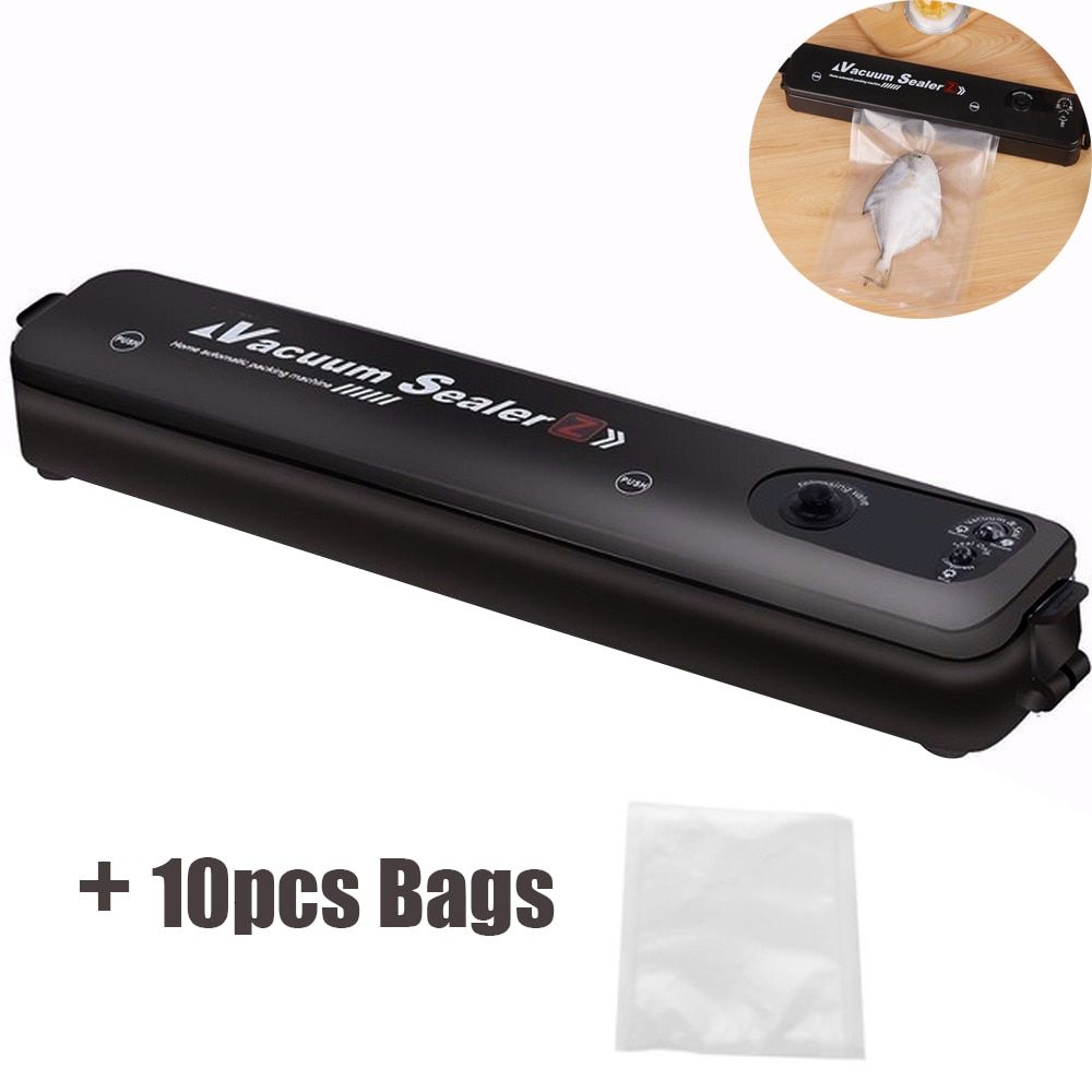 Meilleure Machine à sceller sous vide pour la conservation automatique des aliments, outil de scellage des aliments Portable avec 10 sacs gratuits: UK Plug