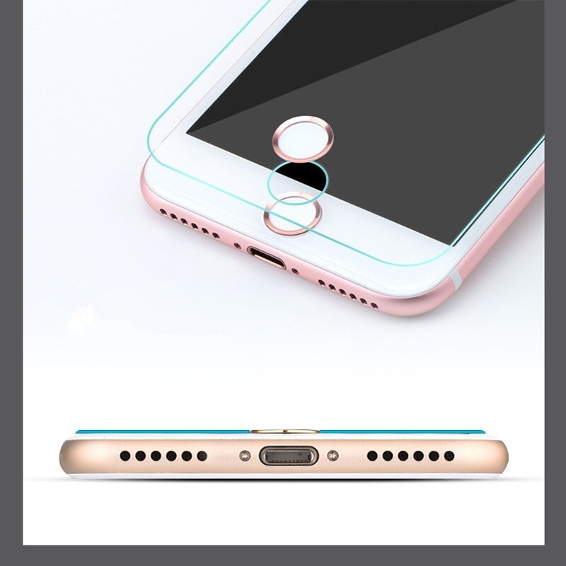 10 PCS Vingerafdruk Touch ID Home Button Sticker voor IPhone 7 6 6 s 5 xs max xr x 7 8 6 plus iPad Pro 4 3 2 Vingerafdruk stickers