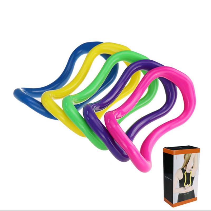 2x Yoga Pilates Ring - PP Stretch Support Circle for Home Workout Fitness
