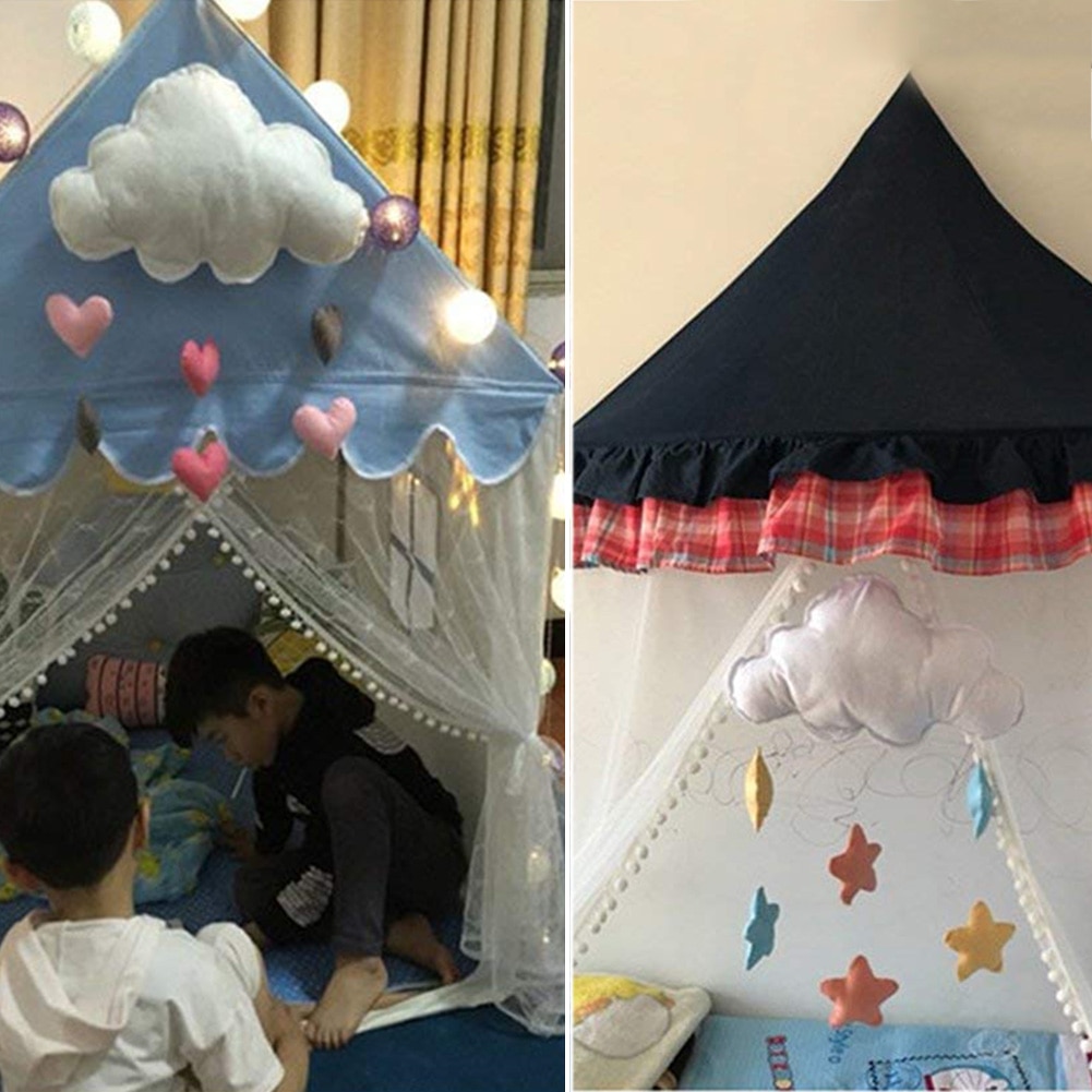 Home Decor Baby Children Bedroom Cloud Felt Loving Heart Ceiling Mobile Hanging Pendant