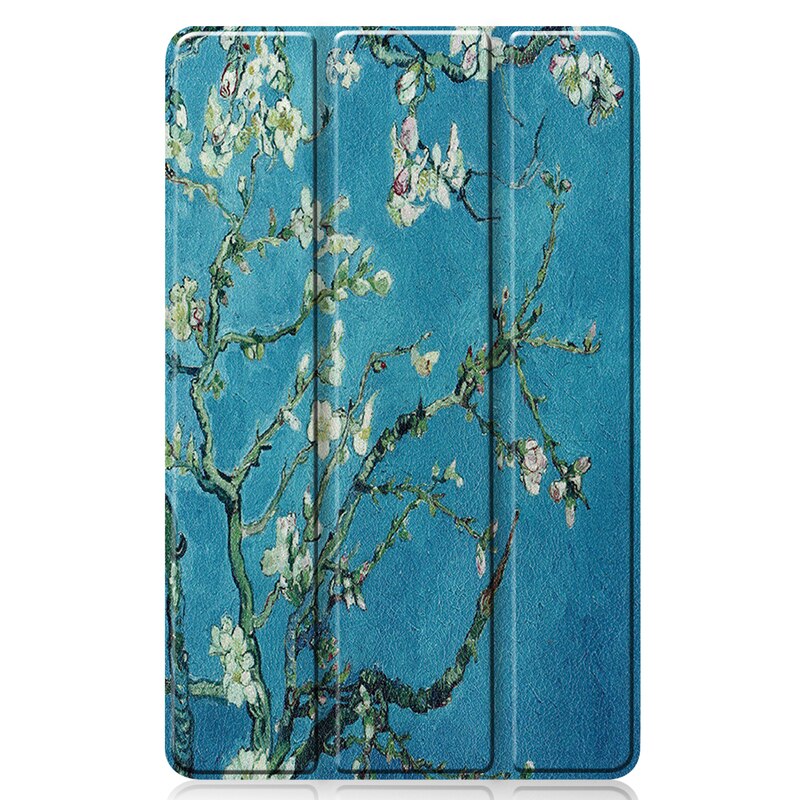 Business case til samsung galaxy tab  s6 lite cover sm -p610 sm-p615 p617 slim shell: Abrikosblomst