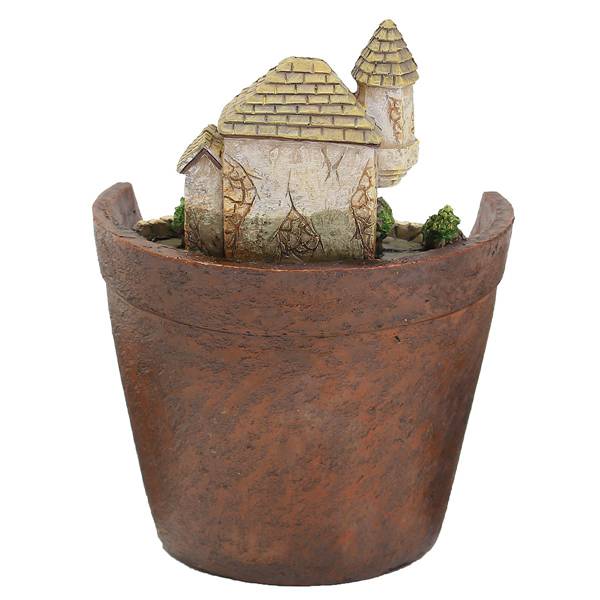 ! Mini Huis Beeldjes Hars Bloempot Voor Kruid Cactussen Succulent Planten Planter Home Garden Micro-Landschap Decor Cr