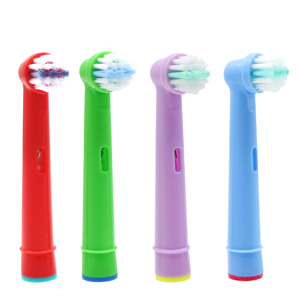 Cabezales de repuesto para cepillo de dientes eléctrico para niños, cabezales para Oral B EB-10A Pro Health stage, cuidado bucal, Exce 3D: Multicolor