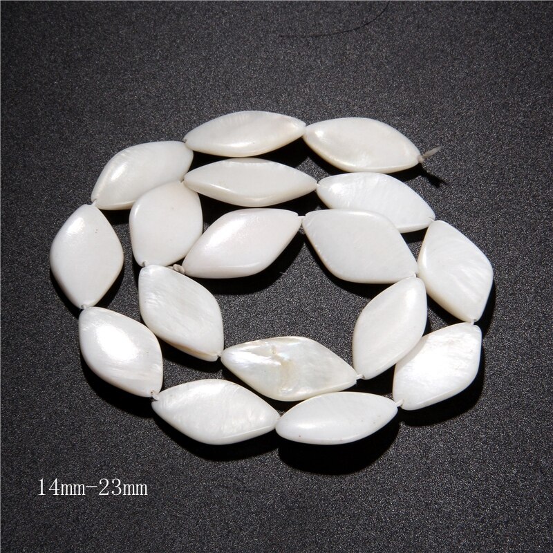 15.5" Natural White Mother Of Shell Irregular Shape Nice Cross Charm DIY Making Women Jewelry Earrings Pendant Pearls Necklace: 4