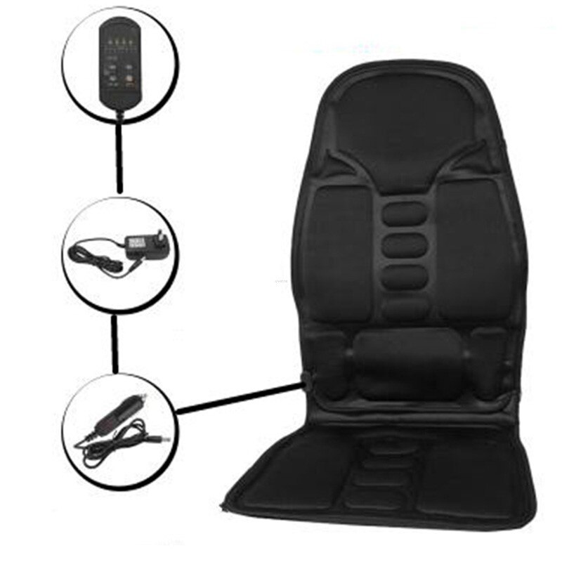 Back Massage Heat Cushion Home Car Magnetic Field Lumbar Heat Vibrate Cushion Neck Massage Chair Massage Relaxation
