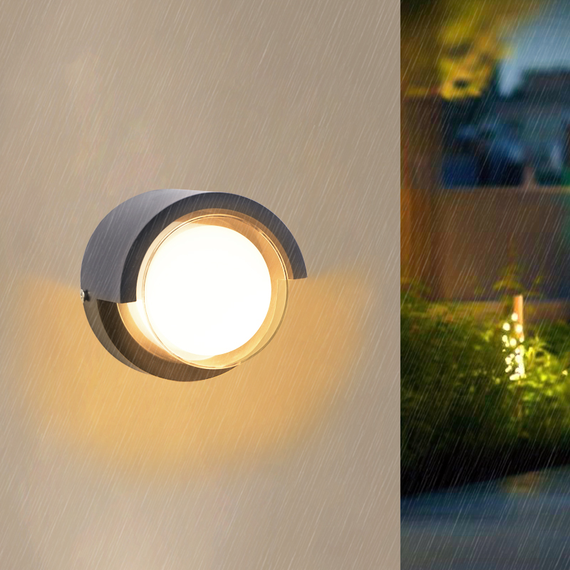 Luz Led moderna de pared para exteriores, luces impermeables para porche, balcón, jardín, lámpara de pared interior, decoración del hogar