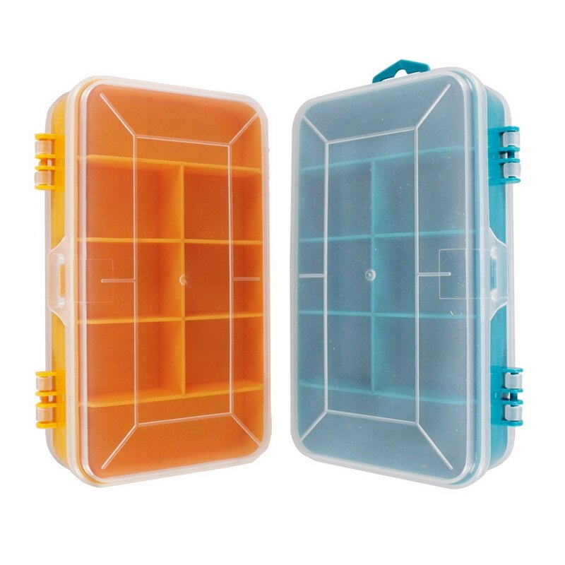 13 Grids Draagbare Transparante Schroeven Opbergdoos Double-Side Multifunctionele Opslag Tool Case Plastic Case