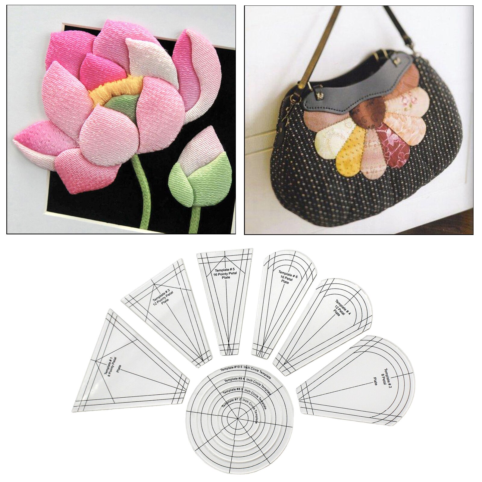 Templates Dresden Plate Template Set, Quilting Template Quilting