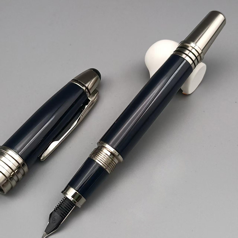 John Kennedy Rollerball Ballpoint pen Dark Blue Fountain Pen Writing Stationery with JFK: Navy Blue / Red