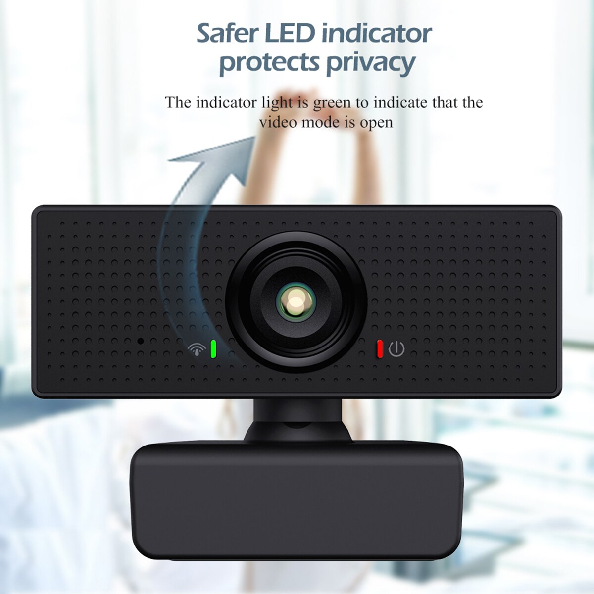 Volle HD 1080P Webcam mit Lärm die Ermäßigung Mikrofon 110-Grad Weiten Blickwinkel USB Computer Netz Kamera Stecker und Spielen