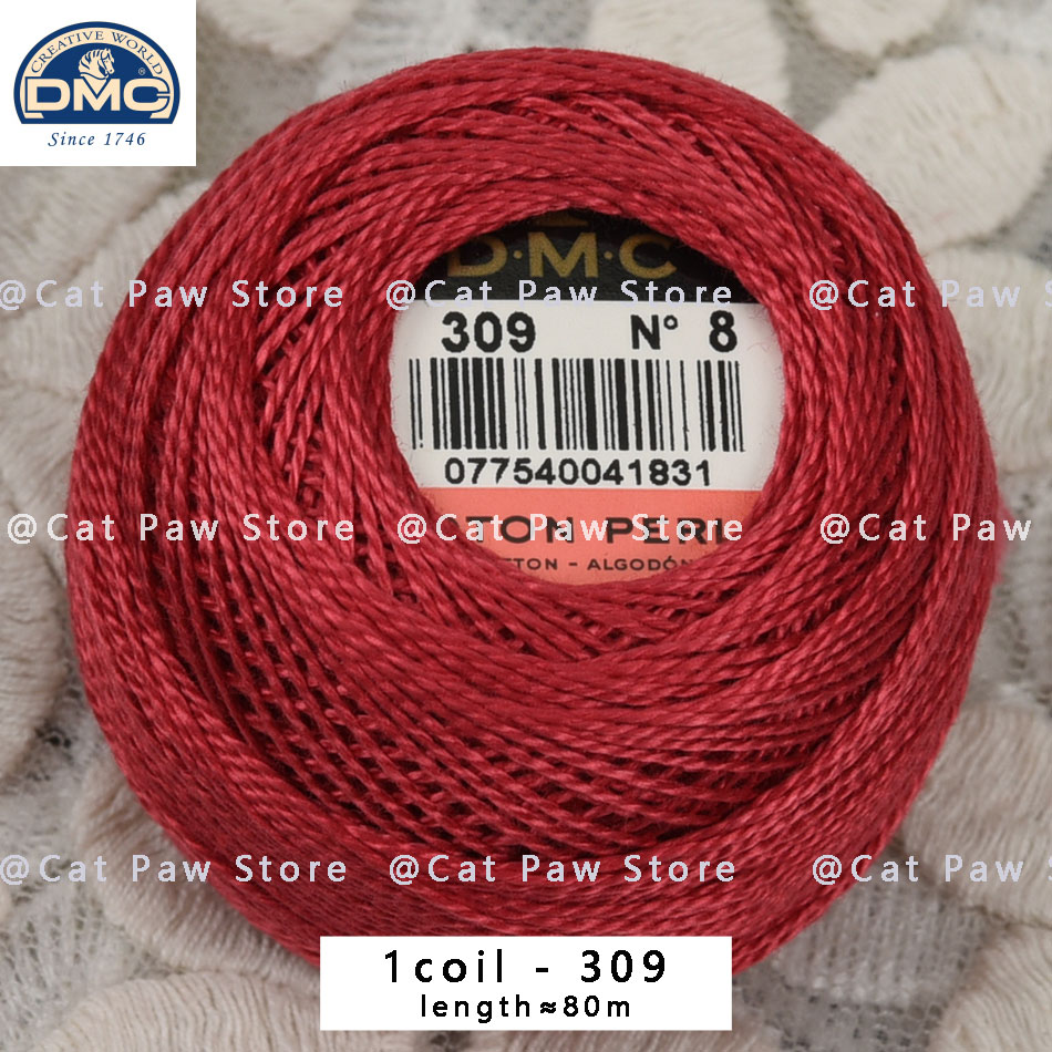 Hilos de punto de cruz DMC originales, hilo de bordar, hilo de moulina, hilo de algodón para gancho, hilo de coser, línea de ganchillo