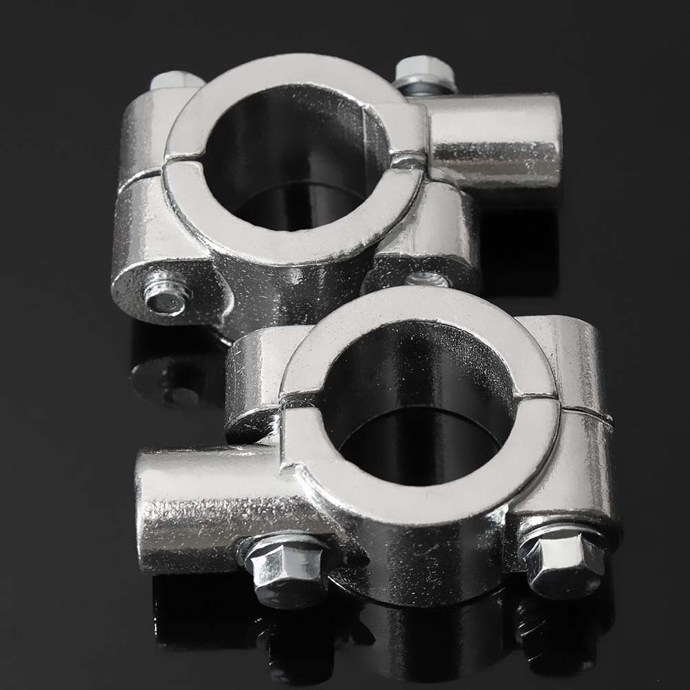 1 paar Motorrad Lenker Metall Rückspiegel montieren Halfter Motorrad Spiegel Klemme Klammern Zubehör