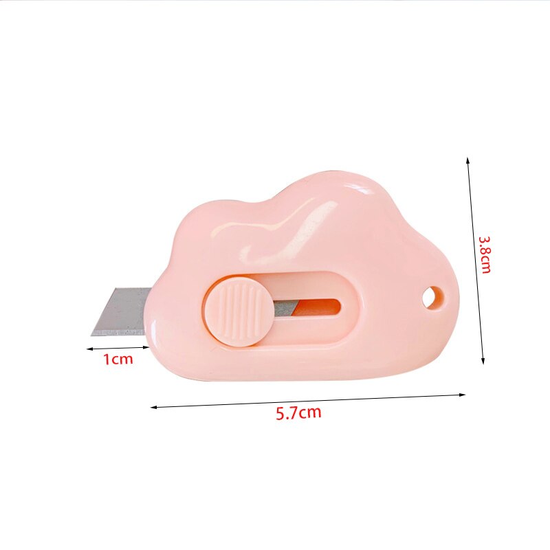 Mini Cloud Portable Utility Knife Paper Cutter Cutting Paper Razor Blade for School Office Stationery Cutting Supplies