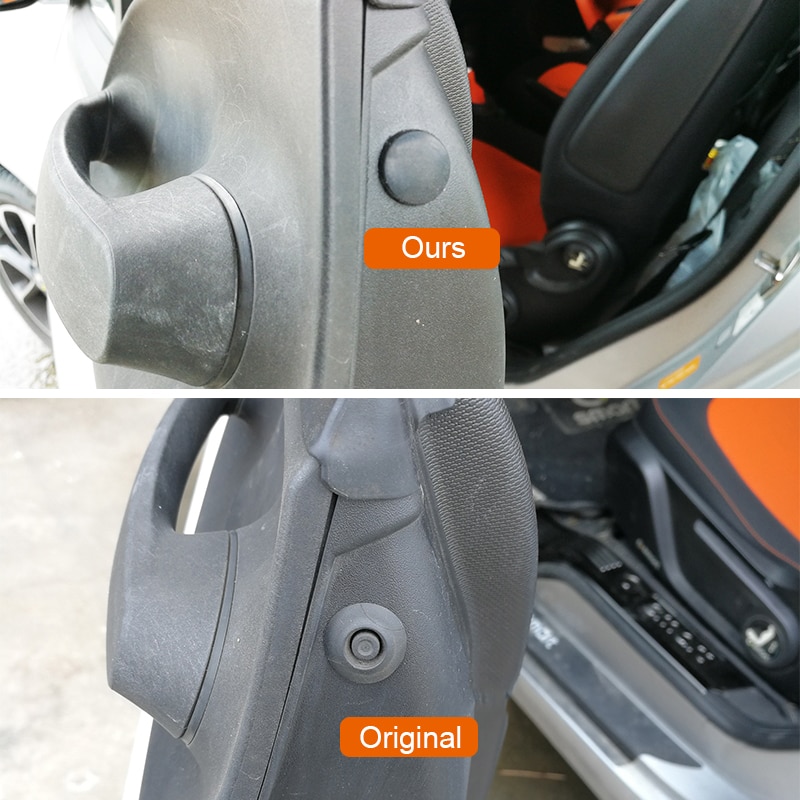 Bouchon de couvercle étanche pour trou de porte de voiture, 2 pièces, pour Mercedes Smart Fortwo 453, accessoires de voiture