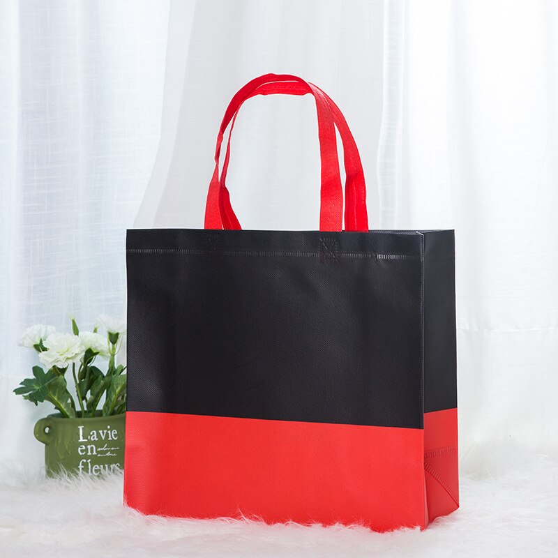 Shopping Bag Foldable Eco Bag Large Reusable Shopping Bag Tote Waterproof Fabric Non-woven Bag No Zipper