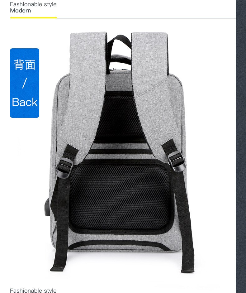 Moderna y nueva mochila para ordenador, de coreana, con carga USB, de viaje, informal, para hombre y mujer, para estudiantes