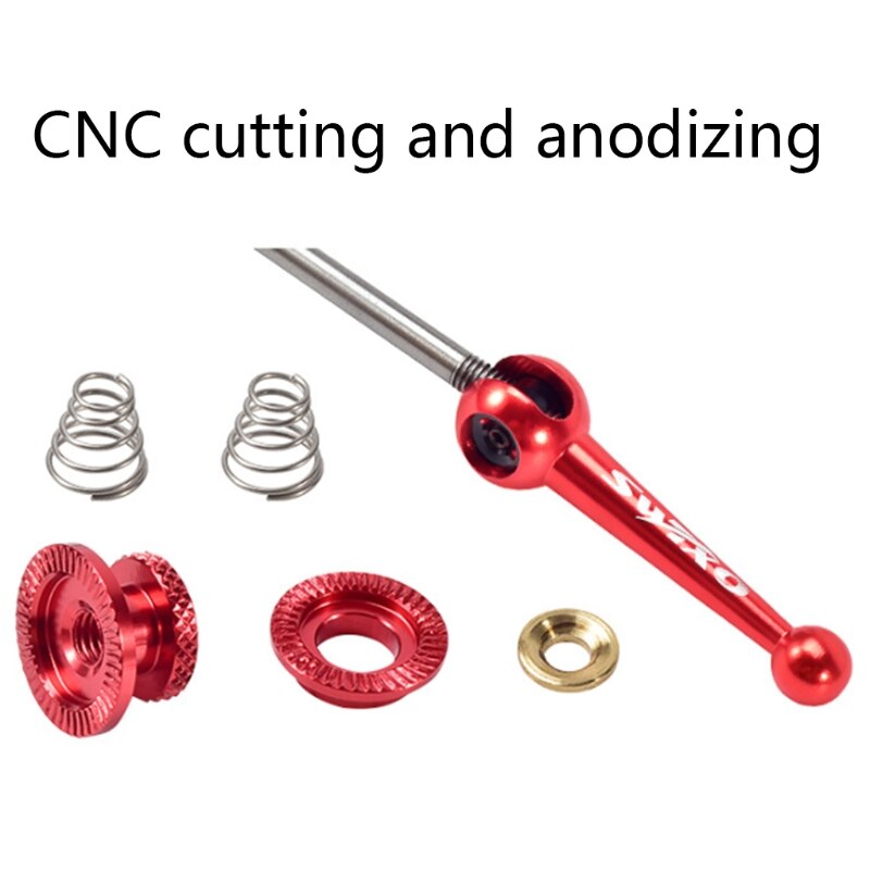 1 Pair Mountain Road Bike Lightweight Quick Release QR Front Rear Skewer Titanium Axle CNC Wheel Hub Fix Lever Bicycle Cycling M