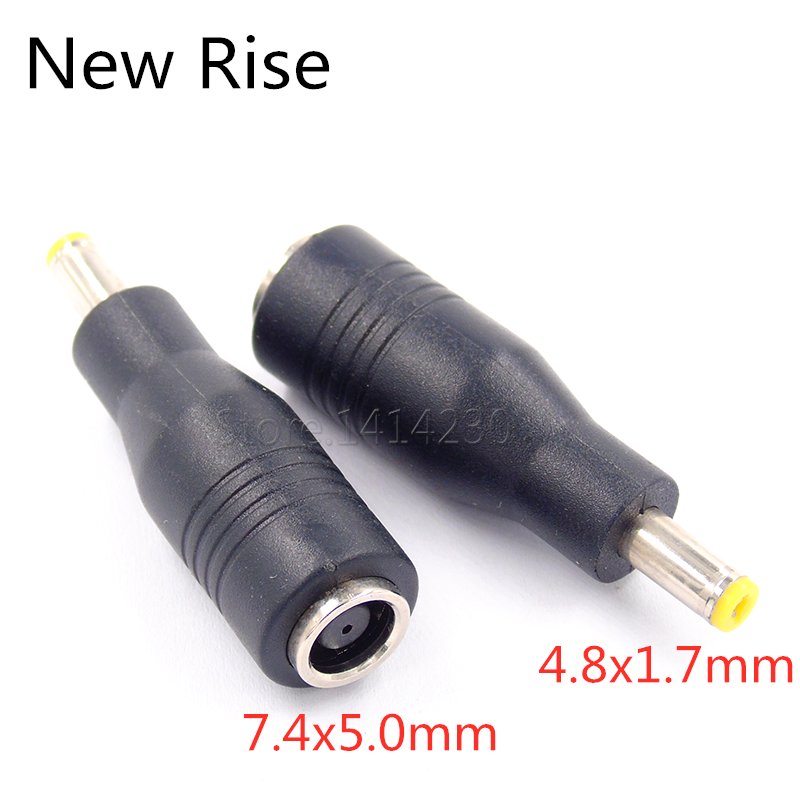 2 Stuks Dc Voedingsadapter 7.4*5.0Mm Vrouw Naar 4.8*1.7Mm Mannelijke Stroomadapter Conversiekop Voor Laptop